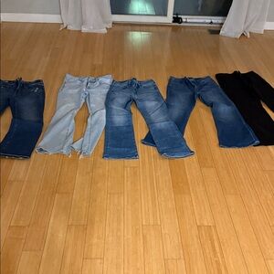 American Eagle Outfitters Flare & Wide Leg Jeans - Blue, Light Blue, Black